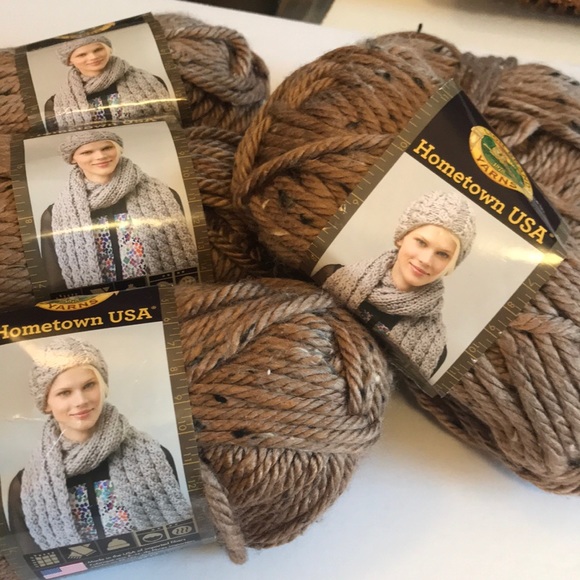 Lion Brand Office Lion Brand Yarn Bundle Hometown Usa Fresno Tweed